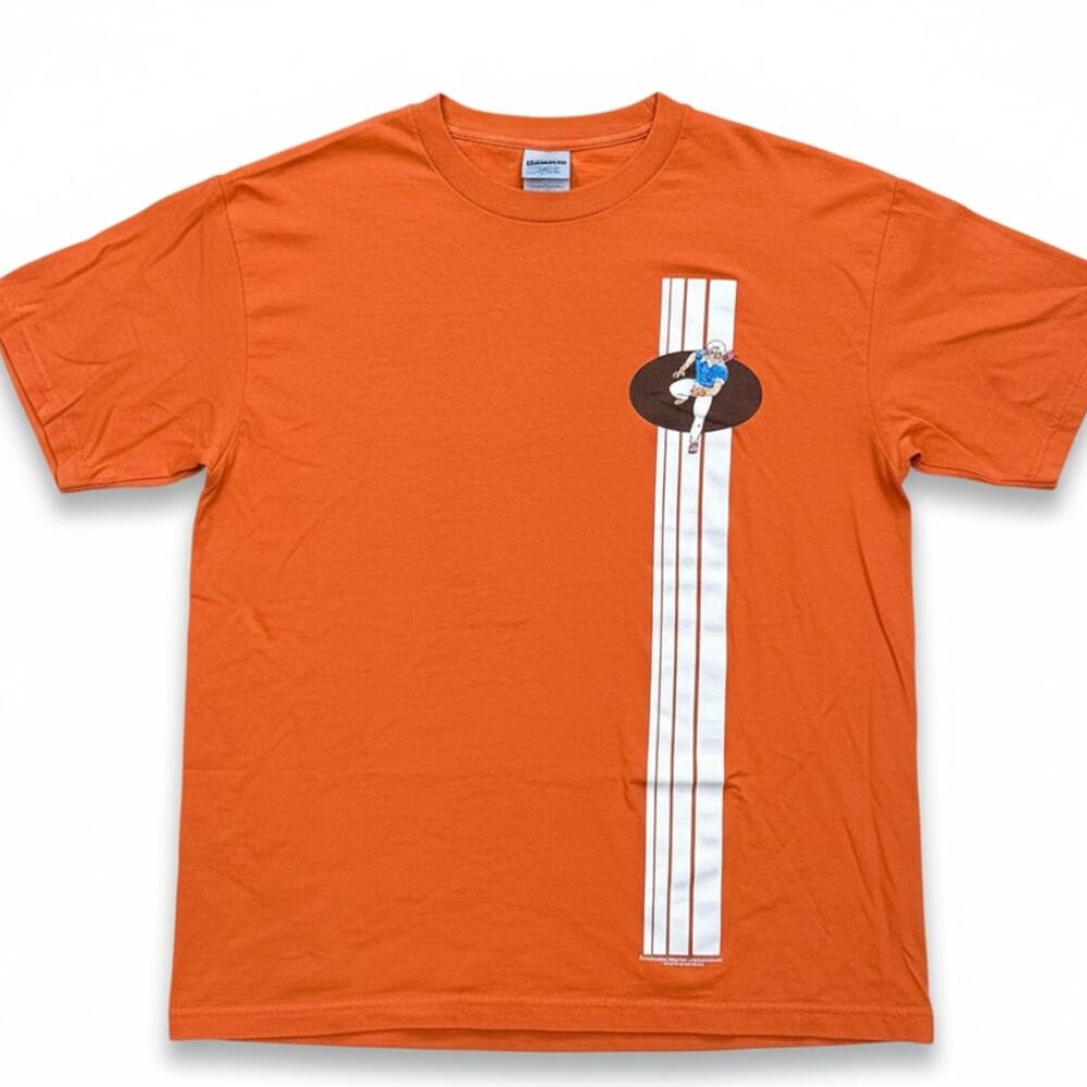 Stanley Desantis Speed Racer Mens L Orange Single Stitch T-Shirt Vintage 1997